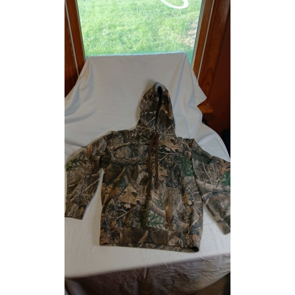 Realtree Outfitters Camo Hoodie Small Edge Camouflage Pullover Sweatshirt